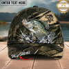 Maxcorners Fishing Camouflage Water Splash Personalized 3D Cap (12 Fish Species)