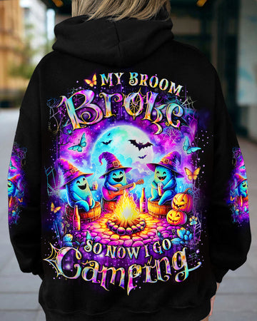 Maxcorners My Broom Broke So Now Halloween Camping All Over Print LM2101