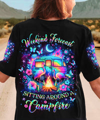 Maxcorners Weekend Forecast Sitting Around A Campfire All Over Print LM2101