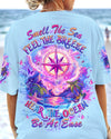 Maxcorners Smell The Sea Feel The Breeze Compass All Over Print LM1501