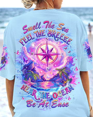 Maxcorners Smell The Sea Feel The Breeze Compass All Over Print LM1501