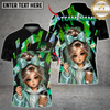 Maxcorners Darts Holographic Hoodie Girl Coffee Lover Style Multicolor Customized Name, Team Name 3D Shirt