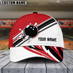 Maxcorners Bowling Dancing Strike Multicolor Personalized Name 3D Cap