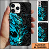 Maxcorners Bowling Gold Tribal Strike Ball Multicolor Personalized Name 3D Phone Case