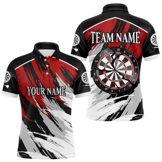 Maxcorners Multi Color Cracked Dartboards Custom Dart Team Shirt For Men, Dart Jerseys LM105