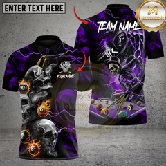 Maxcorners Billiards 8ball Deadman’s Runout Multicolor Customized Name, Team Name 3D Shirts
