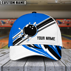Maxcorners Bowling Dancing Strike Multicolor Personalized Name 3D Cap