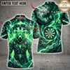 Maxcorners Darts Thunder Viking Warrior Dartboard Multiple Options Personalized Name, Team Name 3D Shirt