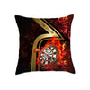 Maxcorners Darts Golden Stripe Fire Target Multicolor Customized Name 3D Pillow