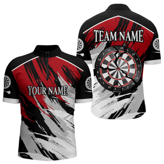 Maxcorners Multi Color Cracked Dartboards Custom Dart Team Shirt For Men, Dart Jerseys LM105