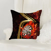 Maxcorners Darts Golden Stripe Fire Target Multicolor Customized Name 3D Pillow