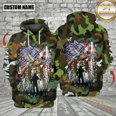 Maxcorners Custom Name America Quail Hunting Graphic All Over Print Shirt
 Best Gift For Hunter