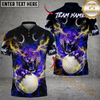 Maxcorners Savage Leopard Golf Polo Customized Name, Team Name 3D Shirts (4 Colors)