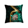 Maxcorners Darts Golden Stripe Fire Target Multicolor Customized Name 3D Pillow