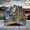 Maxcorners Fishing Skin Seawave Customized Name 3D Cap