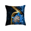 Maxcorners Darts Golden Stripe Fire Target Multicolor Customized Name 3D Pillow