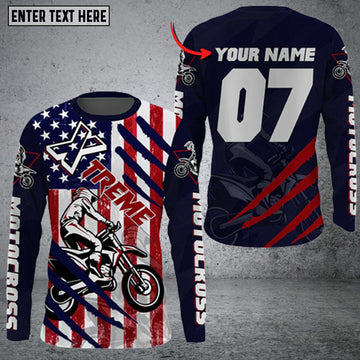 Maxcorners Chopper Enthusiast Personalized Name 3D Shirt
