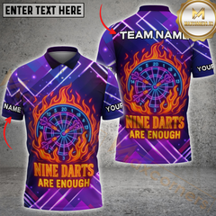 Maxcorners Nine Darts Are Enough Personalized Name 3D Unisex Shirt