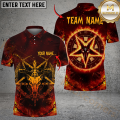 Maxcorners Darts Hell Fire Satan 666 Multicolor Customized Name, Team Name 3D Shirts
