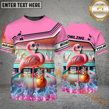 Maxcorners Phoenix Bowling Jersey Customized Name, Team Name 3D Polo Shirt
