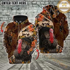 Maxcorners Wild Animal Camo Gear For Hunters Custom Name Shirt 3D All Over Printed Clothes (Moose, Deer, Boar, Turkey)