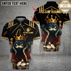 Maxcorners Bowling Old King Multicolor Customized Name, Team Name 3D Shirts