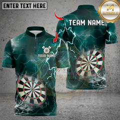 Maxcorners Darts Thunder Lightning Dartboard Multicolor Customized Name, Team Name 3D Shirts