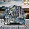 Maxcorners Fishing Skin Seawave Customized Name 3D Cap