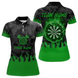 Maxcorners Flame Dartboard Dragon Custom Green Dart Shirt For Men, Dart Team Jerseys LM105