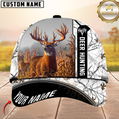 Maxcorners Hunting Deer Camouflage Multicolor Personalized Name 3D Cap