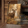 Maxcorners Deer Canvas No Thoughts Just Woods Autumn Canvas Wall Art