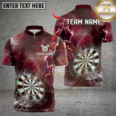 Maxcorners Darts Thunder Lightning Dartboard Multicolor Customized Name, Team Name 3D Shirts