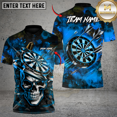 Maxcorners Skull Inferno Darts Multicolor Customized Name, Team Name 3D Shirts
