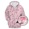 Maxcorners We Wear Pink In October Shirt For Golfer, Pattern Golf Shirt, Breast Cancer Golf Shirt For Women