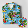 Maxcorners Hawaiian T Rex Surfboard Beach Hawaiian Golf Shirt, Golf Polo For Women, Printed Golf Shirt LM1507