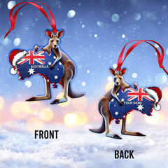 Maxcorners Custom Name Australia Ornament, Christmas Gift for Australia Lover 2D Flat LM2111