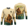 Maxcorners Bigfoot's Quiet Day At The Lake Fishing UPF Shirts, Funny Fishing Shirt, Presents For Fishermen