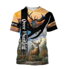 Max Corner Huntaholic 4 Deer Hunting 3D All Over Printed Shirts Gift For Hunter