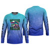 Maxcorners Weekend Hooker Blue Purple Fishing UPF Shirts, Long Sleeve Sun Shirt, Gift For Fisherman
