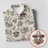 Maxcorners Funny Bigfoot Western Style Hawaiian Golf Shirt, Women's Golf Tops, Ladies Golf Shirts LM1507