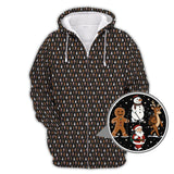 Maxcorners Christmas Golf Shirt, Funny Santa Pattern Golf Shirt, Xmas Golf Shirt