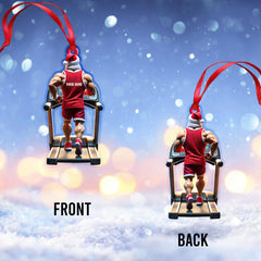 Maxcorners Custom Name Gym Ornament, Gymnastics Christmas Gift4 2D Flat LM2211