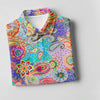 Maxcorners Vibrant Paisley Floral Patchwork Golf Polo Shirt, Ladies Golf Shirt, Golf Tops For Women LM1507