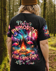 Maxcorners Making Memories One Campfire At A Time Flamingo All Over Print LM2101