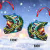 Maxcorners Custom Name Mountain Bike Ornament, Mountain Bike Lover Christmas Gift 2D Flat LM2111