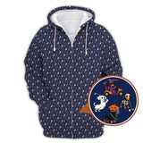 Maxcorners Funny Pattern Golf Shirt, Dachshund Halloween Shirt, Dachshund Golf Shirt For Men