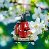 Maxcorners Best Dad By Par Golf Bag Ornament Christmas Golf Gift, Dad Golf Gift