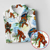 Maxcorners Tropical Bigfoot Surfing Fishing Beach Golf Shirt, Golf Tops For Women, Ladies Golf Shirts, Women’s Golf Apparel LM1507