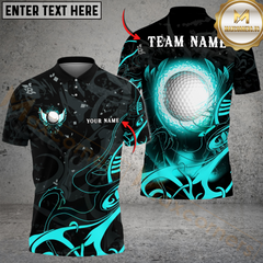 Maxcorners Golf Ball Wing Multicolor Customized Name, Team Name 3D Shirts