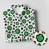 Maxcorners Lucky Four Leaf Clover Leopard Pattern St Patrick's Day Golf Shirt, Polo Shirts For Men, Golf Shirts For Men